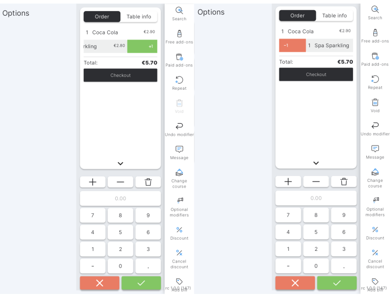Glisser des articles