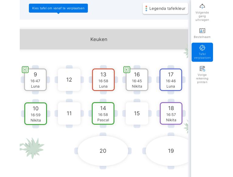 Déplacer des tables