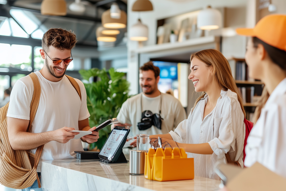 Terminal de paiement sur tablette