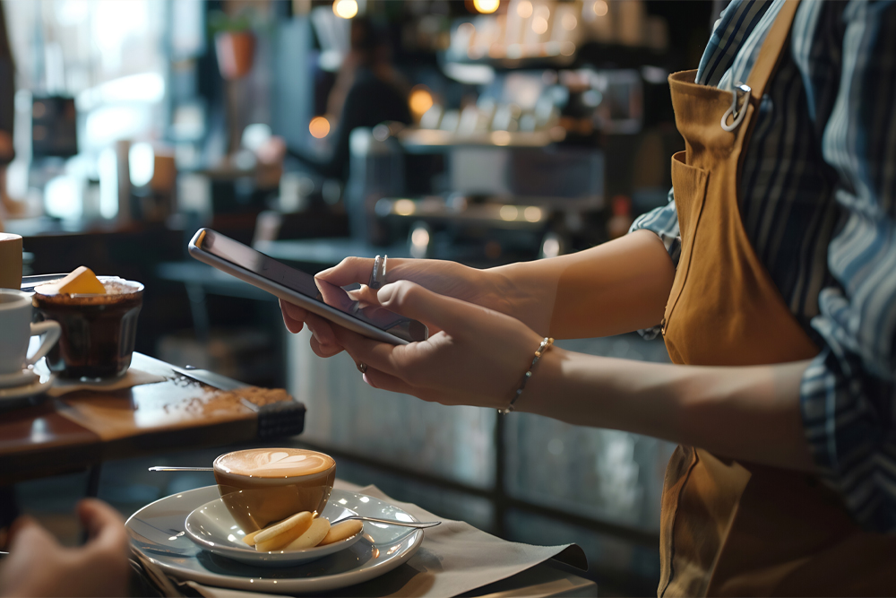 Terminal de paiement sur tablette