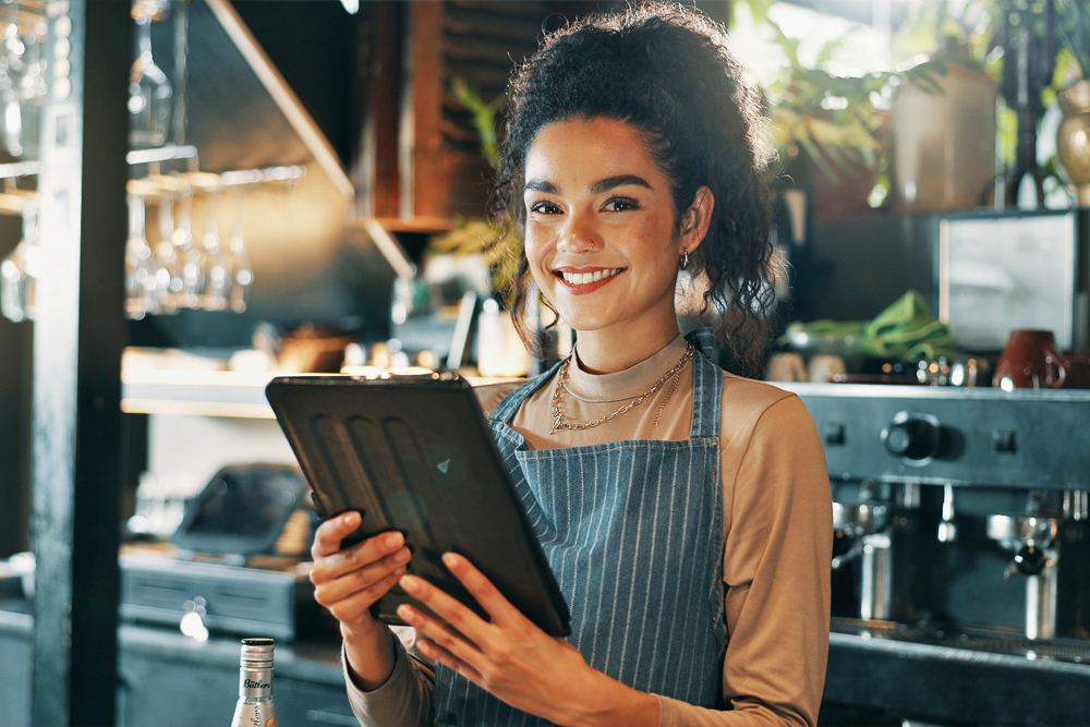 Encaissement sur tablette dans un coffee bar – solution de caisse mobile